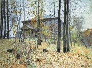 Levitan, Isaak Autumn good house china oil painting reproduction